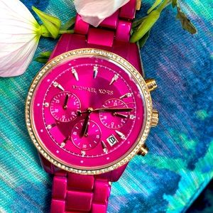 Michael Kors pink watch